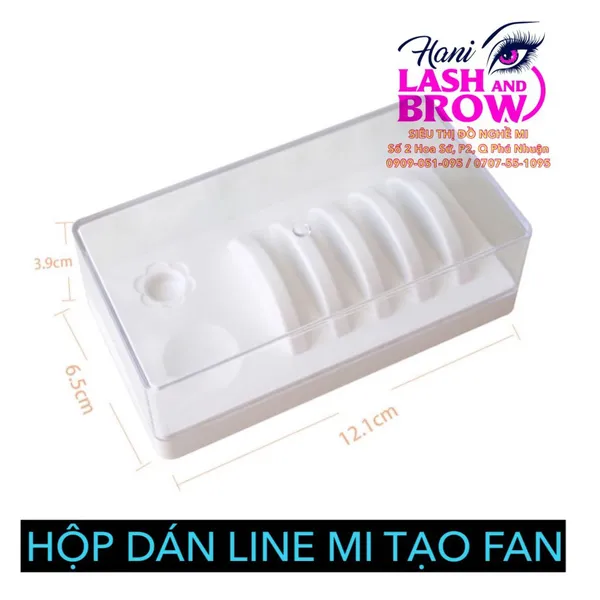 HỘP ĐA NĂNG DÁN LINE MI TẠO FAN, CÓ LỖ ĐỰNG NÚT ĐỂ KEO