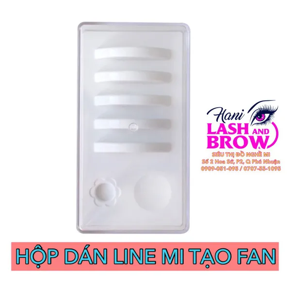 HỘP ĐA NĂNG DÁN LINE MI TẠO FAN, CÓ LỖ ĐỰNG NÚT ĐỂ KEO