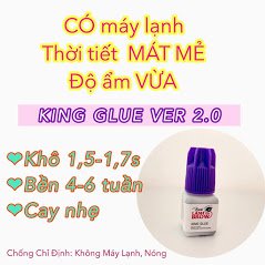 Keo Nối Mi Khô Vừa King Glue - Siêu Bền - Ít Cay - Hani Lash
