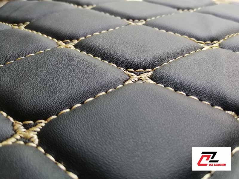 Chống cháy khá tốt từ mẫu vải ốp trần PVC nhẵn/trơn OZ Leather Chống cháy khá tốt từ mẫu vải ốp trần PVC nhẵn/trơn OZ Leather