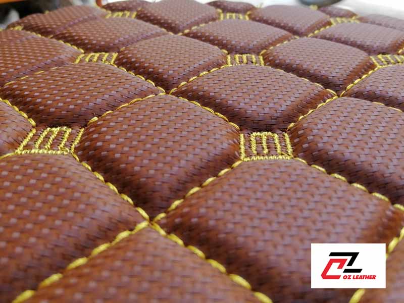 Vật liệu da PVC Cacbon chống thấm, chống trầy xước và vệ sinh dễ dàng Vật liệu da PVC Cacbon chống thấm, chống trầy xước và vệ sinh dễ dàng