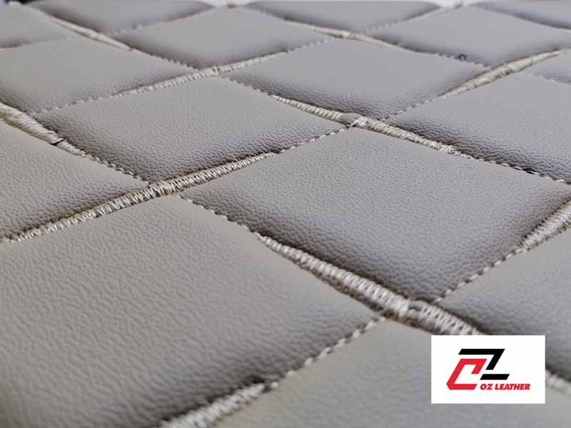 Chống cháy khá tốt từ mẫu vải ốp trần PVC nhẵn/trơn OZ Leather Chống cháy khá tốt từ mẫu vải ốp trần PVC nhẵn/trơn OZ Leather