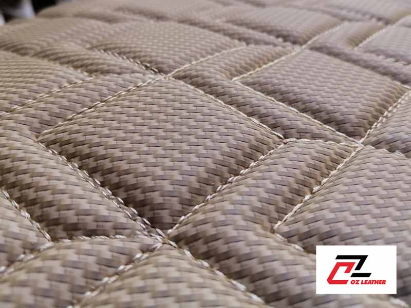 Vật liệu da PVC Cacbon chống thấm, chống trầy xước và vệ sinh dễ dàng Vật liệu da PVC Cacbon chống thấm, chống trầy xước và vệ sinh dễ dàng