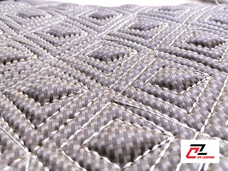 Vật liệu da PVC Cacbon chống thấm, chống trầy xước và vệ sinh dễ dàng Vật liệu da PVC Cacbon chống thấm, chống trầy xước và vệ sinh dễ dàng