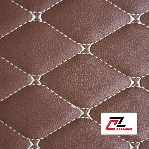 Vật liệu lót sàn 5D da PVC sần, có vân họa tiết thêu tinh tế Vật liệu lót sàn 5D da PVC sần, có vân họa tiết thêu tinh tế