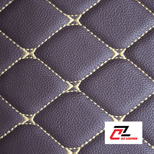 Họa tiết hình thoi sần nâu chỉ vàng ấn tượng làm điểm nhấn Họa tiết hình thoi sần nâu chỉ vàng ấn tượng làm điểm nhấn