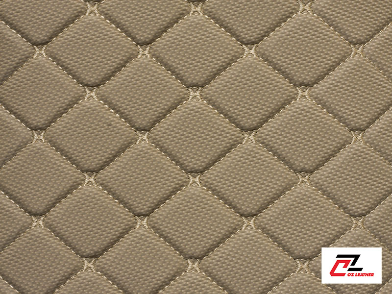 Thiết kế họa tiết hình thoi cacbon kem chỉ kem bắt mắt Thiết kế họa tiết hình thoi cacbon kem chỉ kem bắt mắt