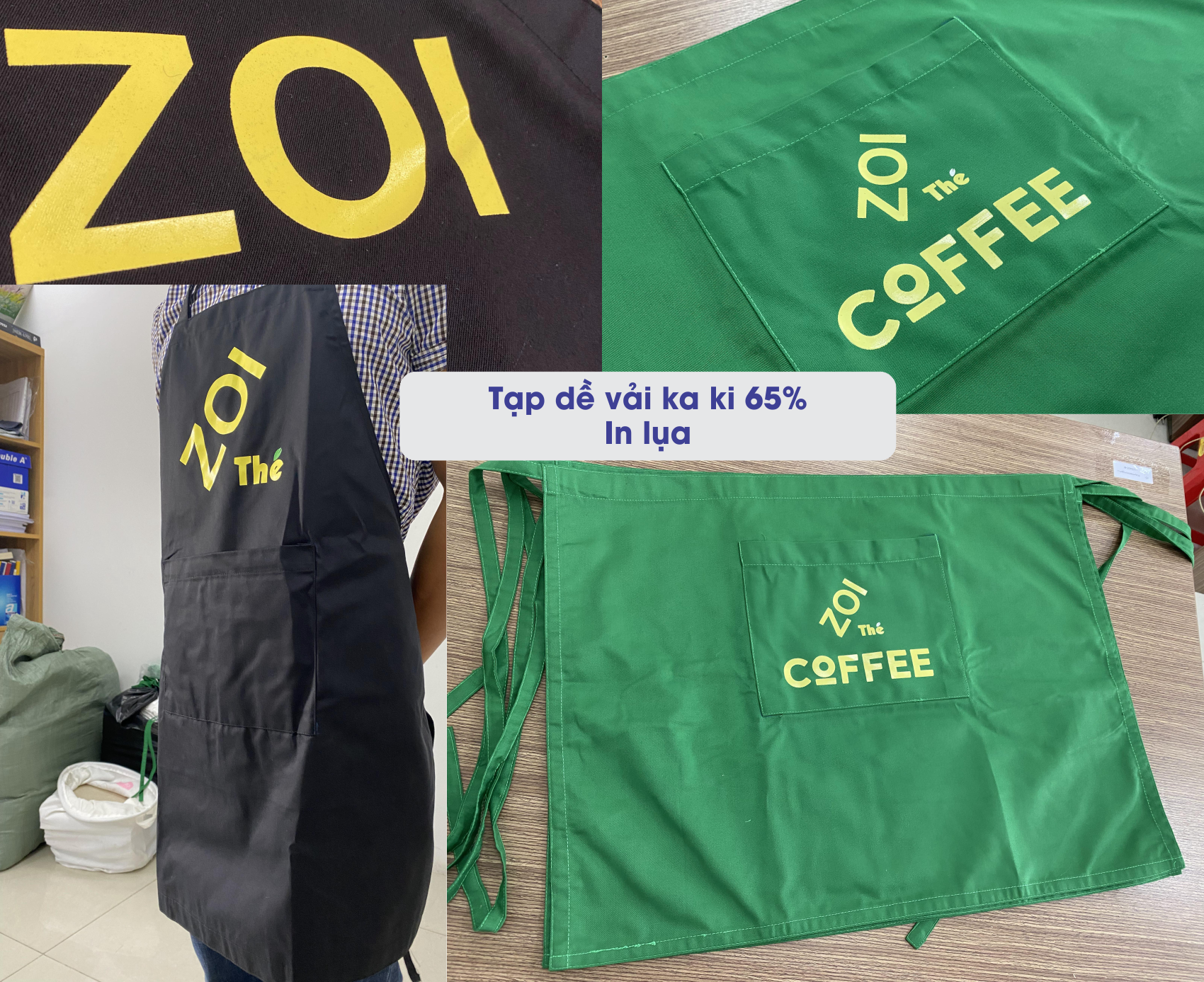 Tạp dề the Zoi 2022