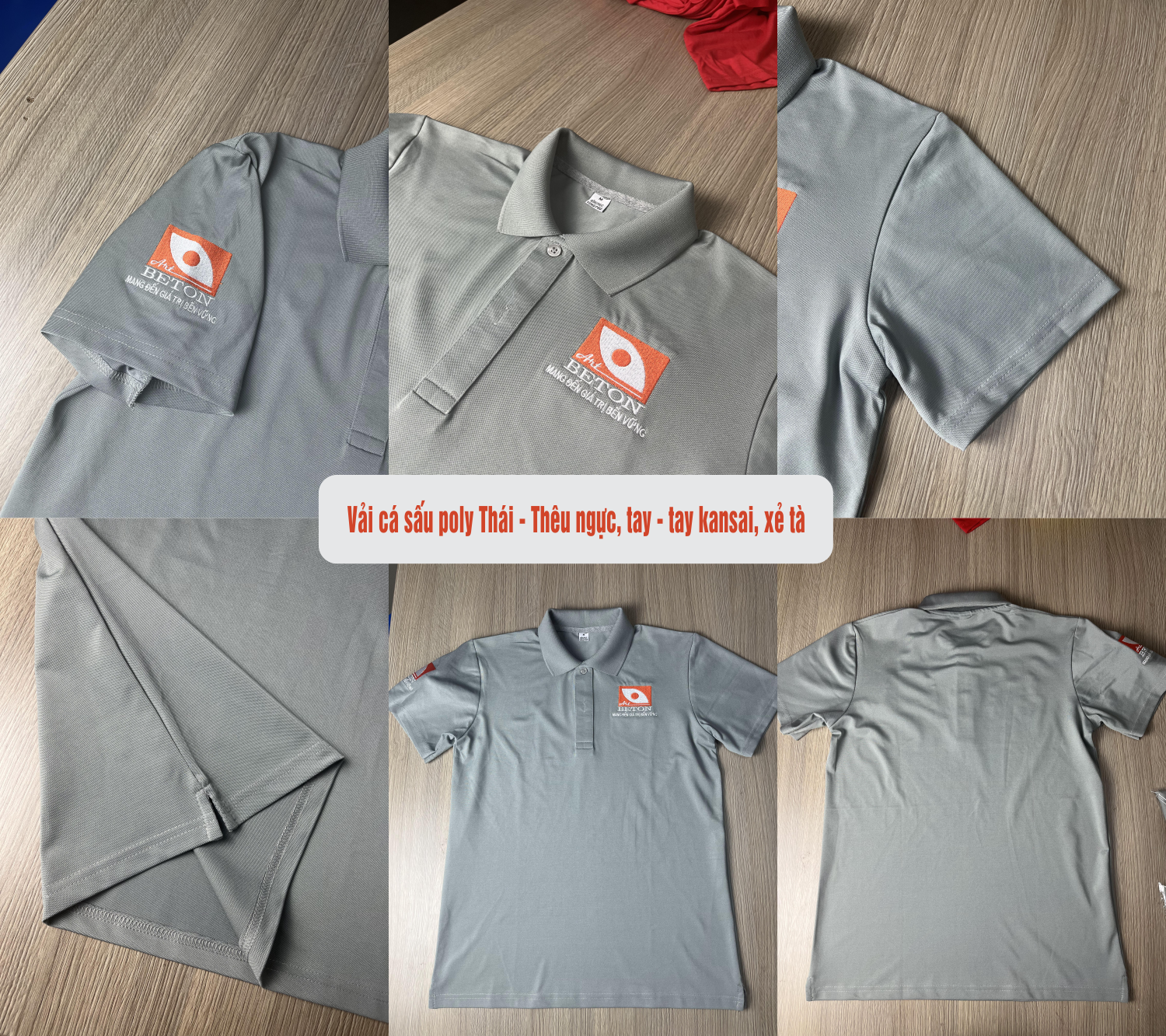 Beton Art 2022 - Cá sấu poly thái (cooltech) - thêu logo