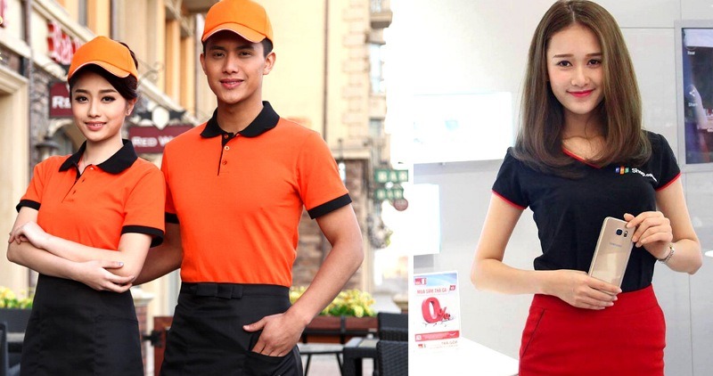 Mẫu thiết kế đồng phục nhân viên bán hàng đẹp