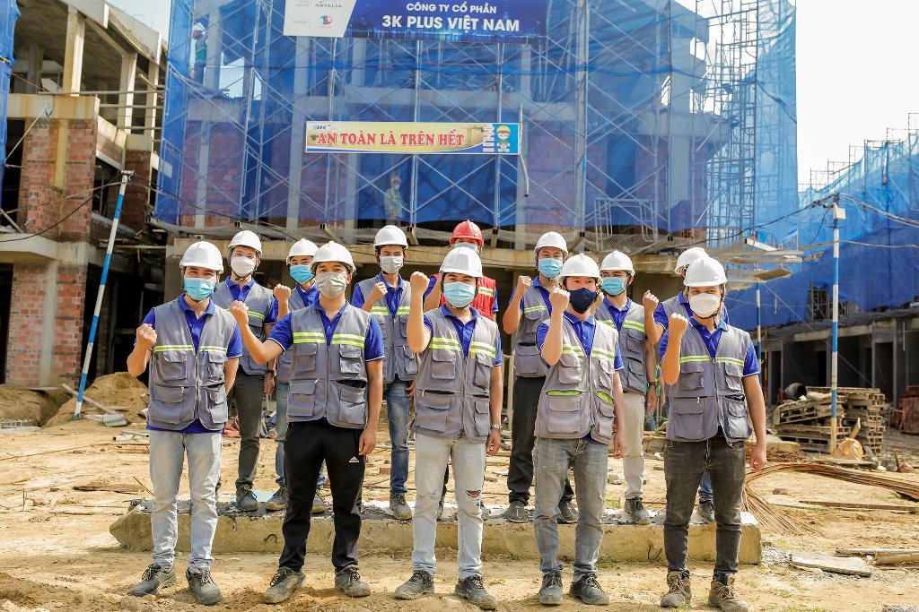 Mẫu áo gile bảo hộ phản quang công ty K3 Plus - Hình 1