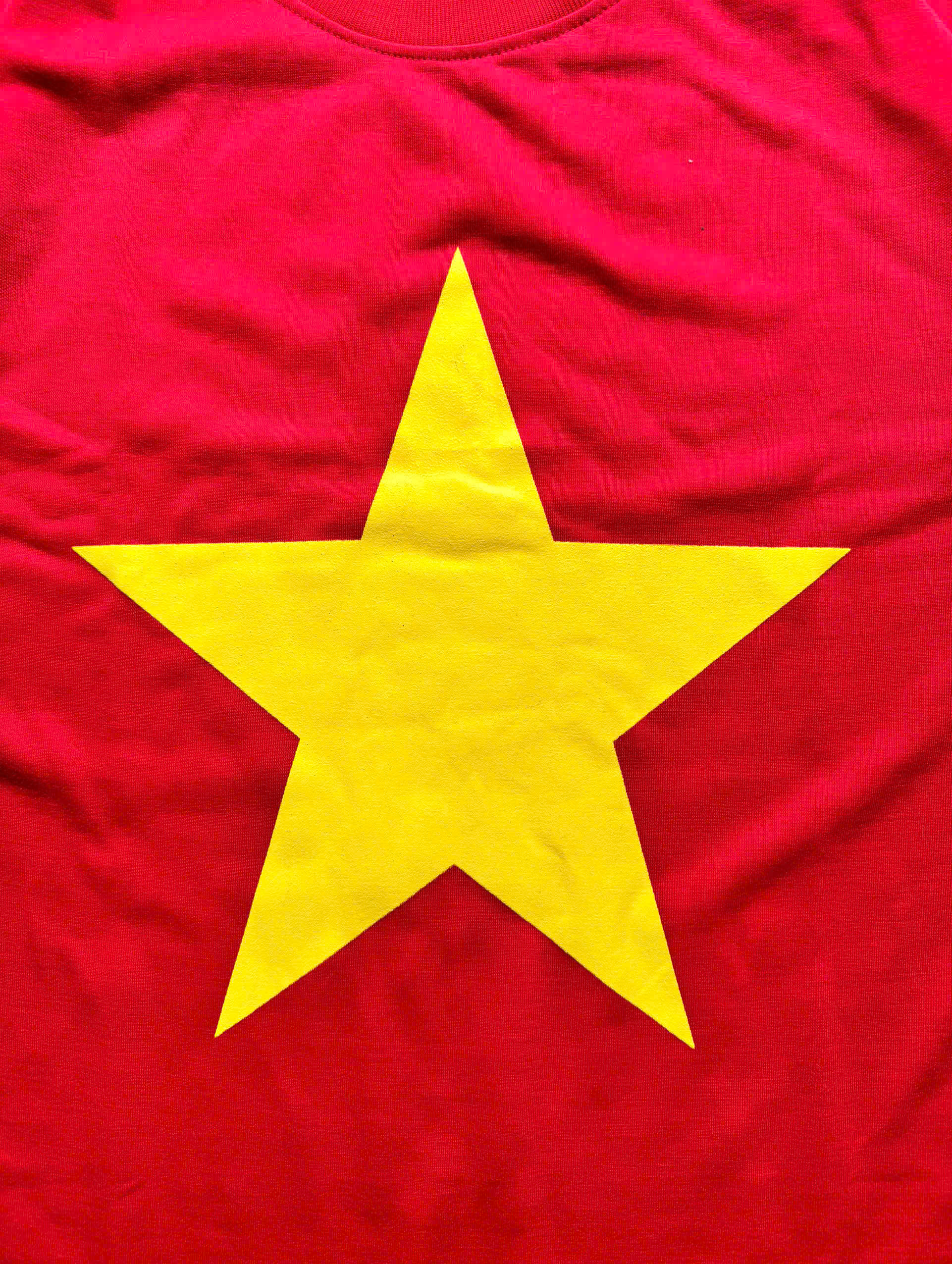 hình in áo thun cờ đỏ in bản đồ Việt Nam