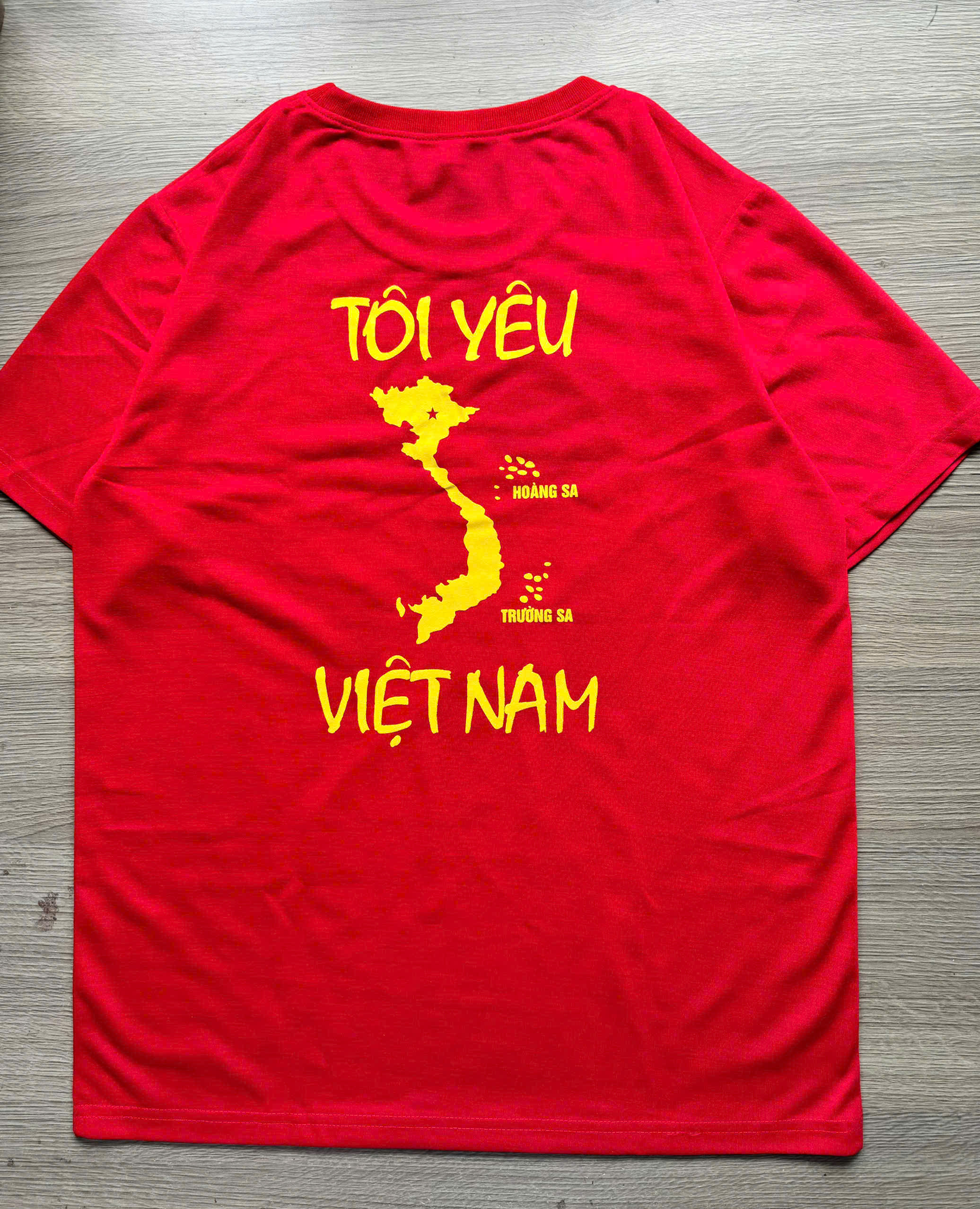 hình in áo thun cờ đỏ in bản đồ Việt Nam