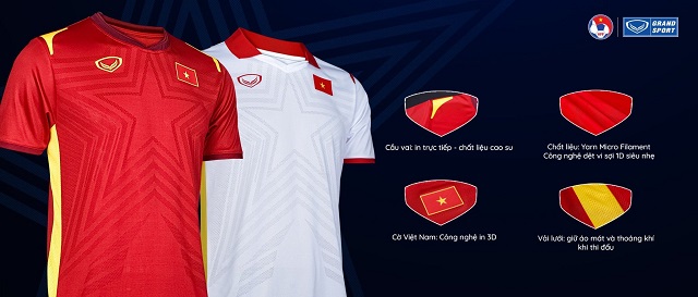 Mẫu áo bóng đá Việt Nam mới nhất năm 2021