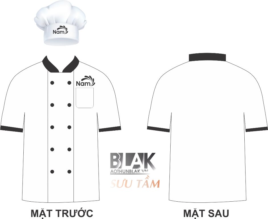 Mẫu đồng phục đầu bếp tại Nấm