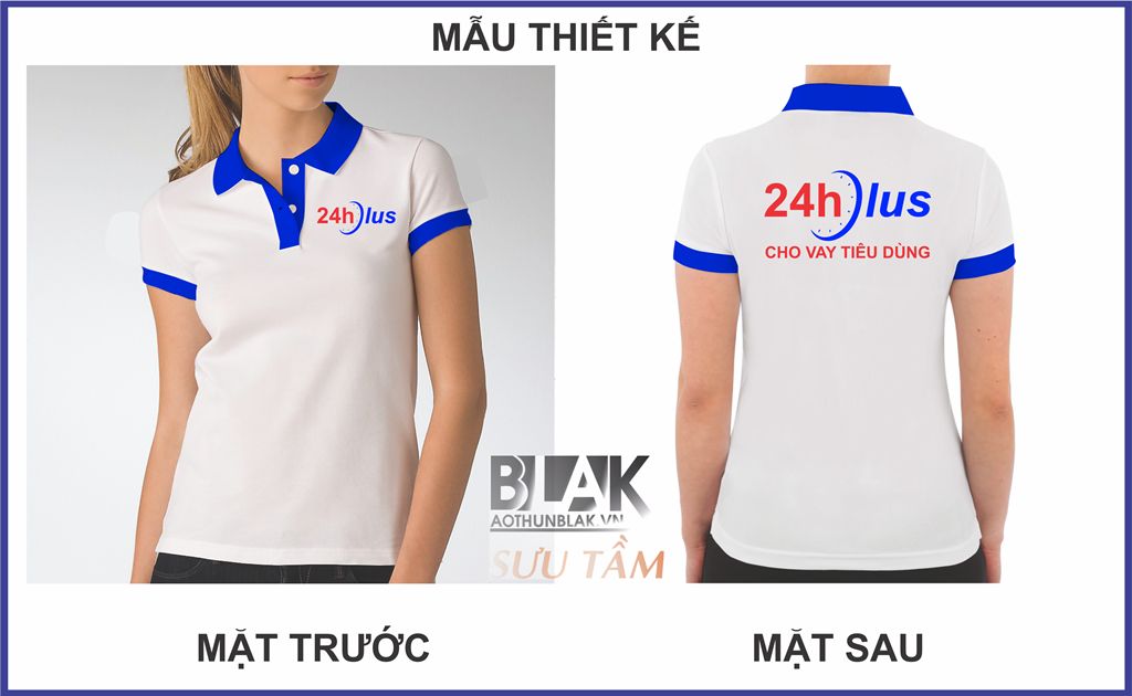 Mẫu thiết kế áo thun đồng phục 24hPlus