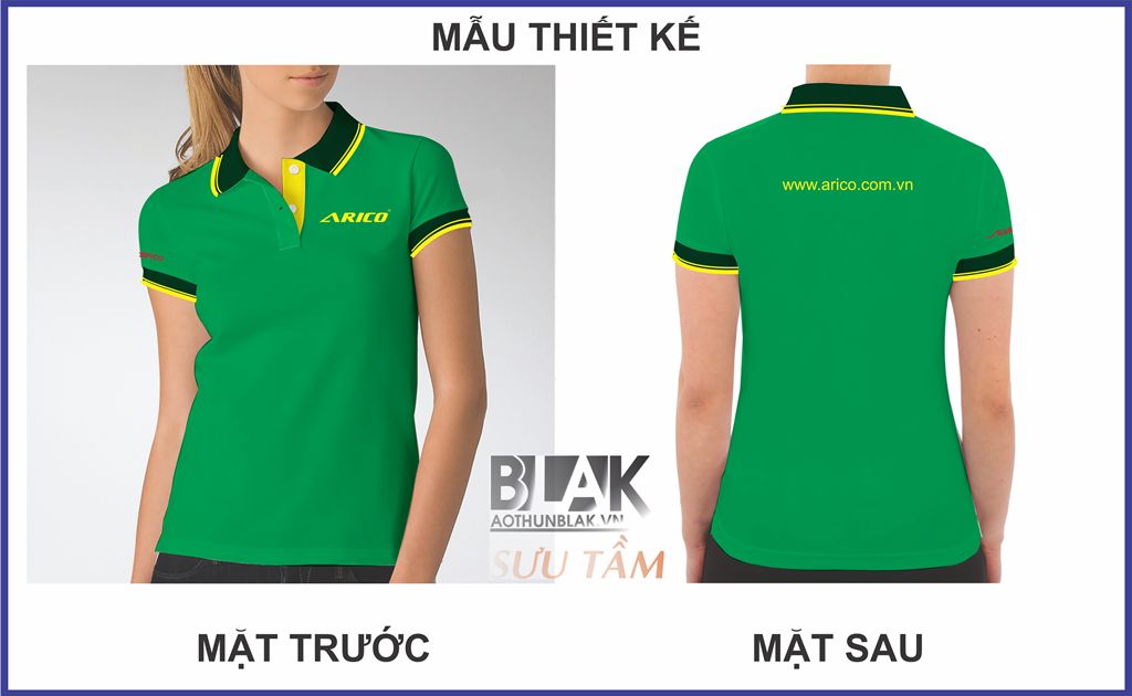 Mẫu thiết kế áo thun đồng phục Arico