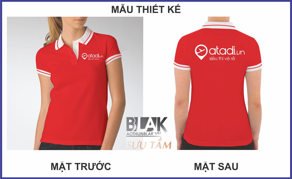 Mẫu thiết kế áo thun đồng phục Atadi.vn - Siêu thị vé rẻ
