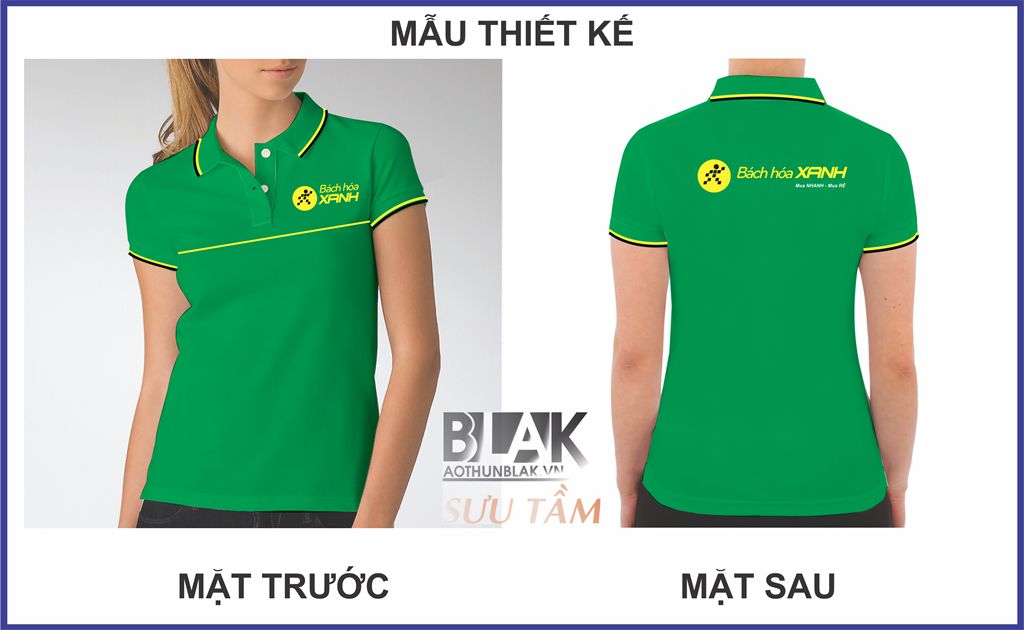 Mẫu thiết kế áo thun đồng phục Bách Hóa Xanh