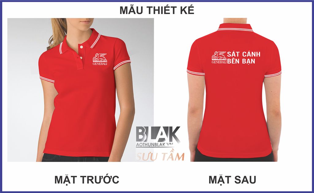 Mẫu thiết áo thun đồng phục công ty bảo hiểm Generali Việt Nam