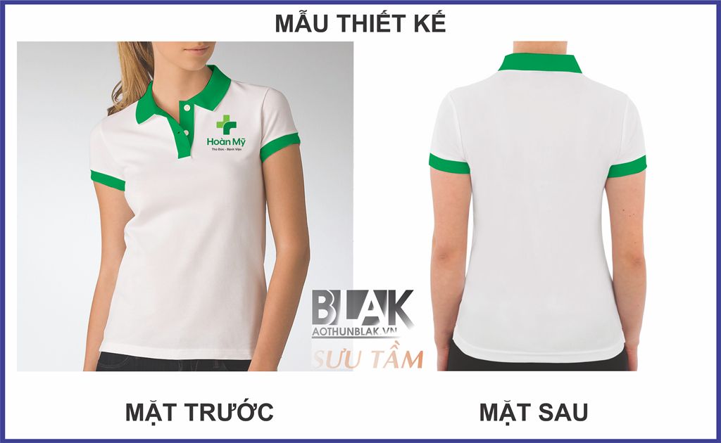 Mẫu thiết kế áo thun đồng phục Bệnh viện Hoàn Mỹ Thủ Đức