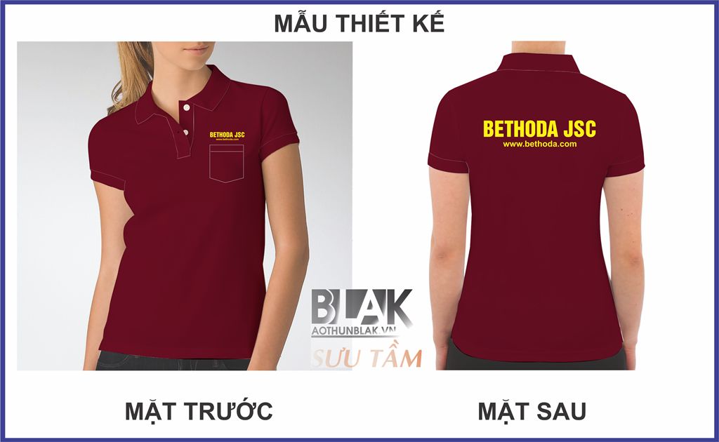 Mẫu thiết kế áo thun đồng phục công tyCổ Phần Bethoda - SCD Decor