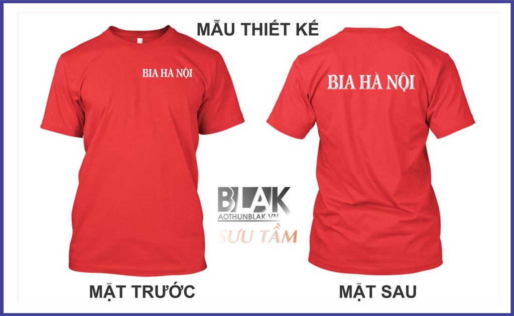 Mẫu thiết kế áo thun đồng phục Bia Hà Nội