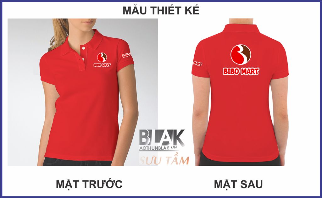 Mẫu thiết kế áo thun đồng phục Bibo Mart