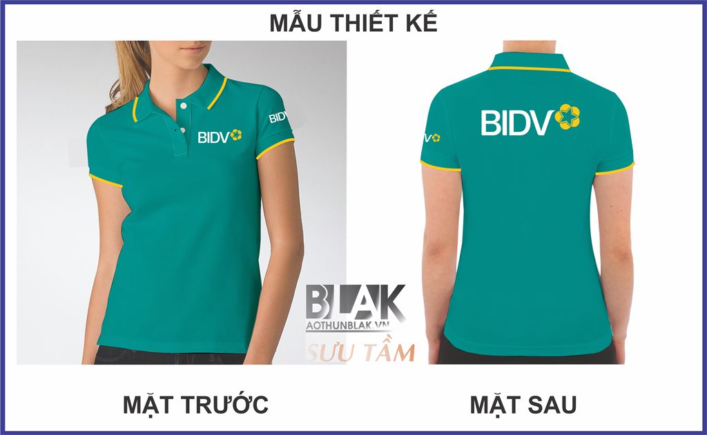 Mẫu thiết kế áo thun đồng phục BIDV
