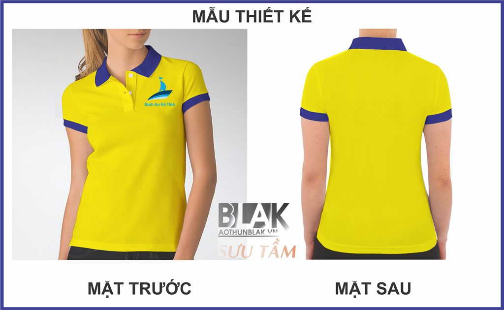 Mẫu thiết kế áo thun đồng phục logo công ty Vận tải Bình An Hà Tiên