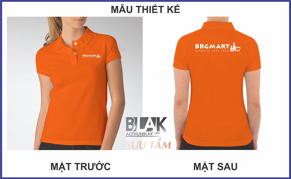 Mẫu thiết kế trang phục nhân viên tại siêu thị BRGMart
