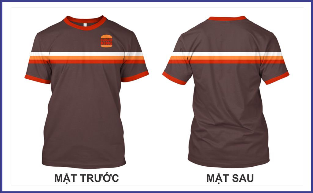 Mẫu thiết kế trang phục nhân viên Burger King mới nhất