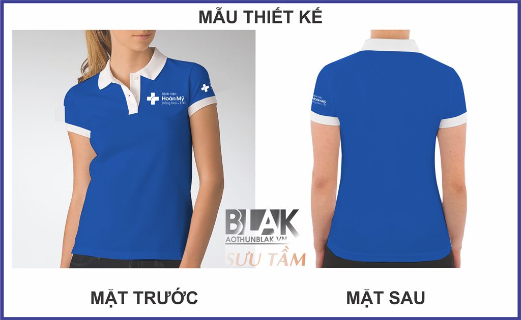 Mẫu thiết kế áo thun đồng phục Bệnh Viện Hoàn Mỹ ITO