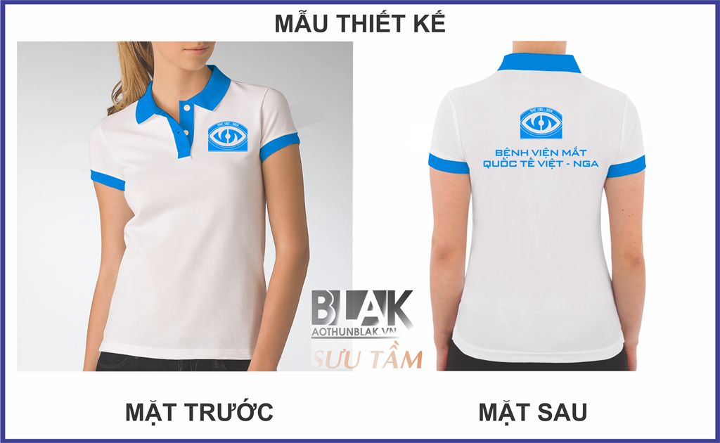 Mẫu thiết kế áo thun đồng phục Bệnh Viện Mắt Quốc Tế Việt – Nga