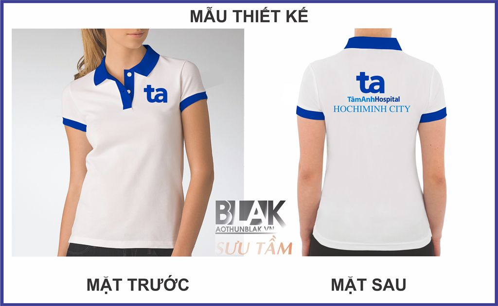 Mẫu thiết kế áo thun đồng phục Bệnh viện Đa khoa Tâm Anh