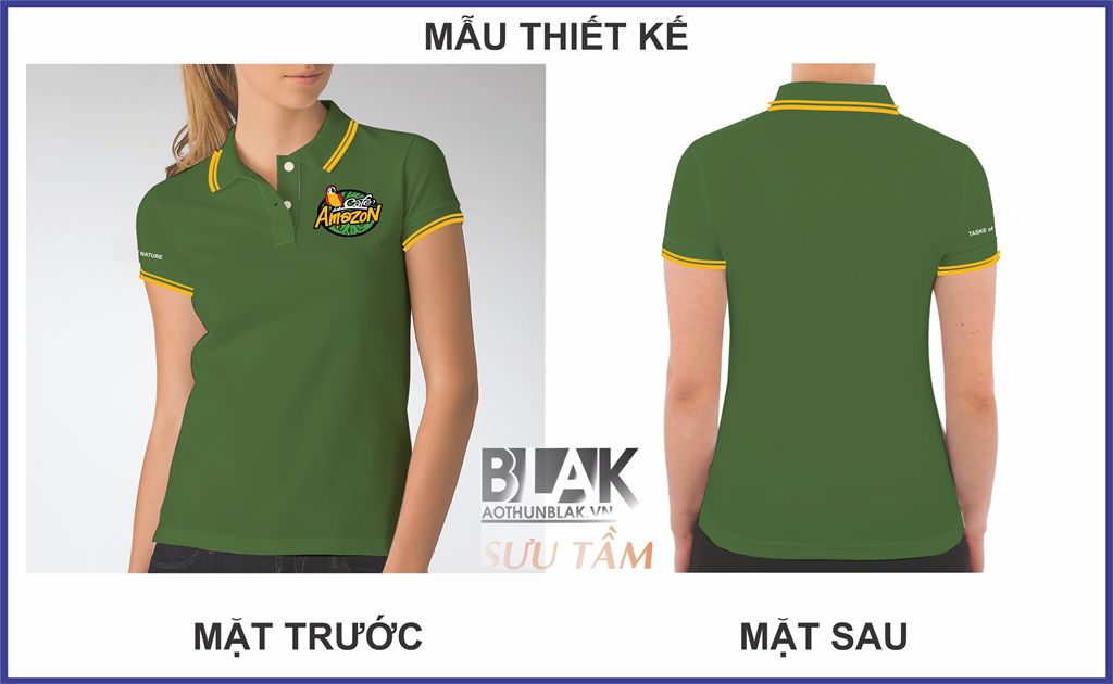 Mẫu thiết kế áo thun đồng phục Cafe Amazon