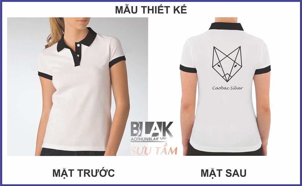 Mẫu thiết kế áo thun đồng phục Caobac Silver
