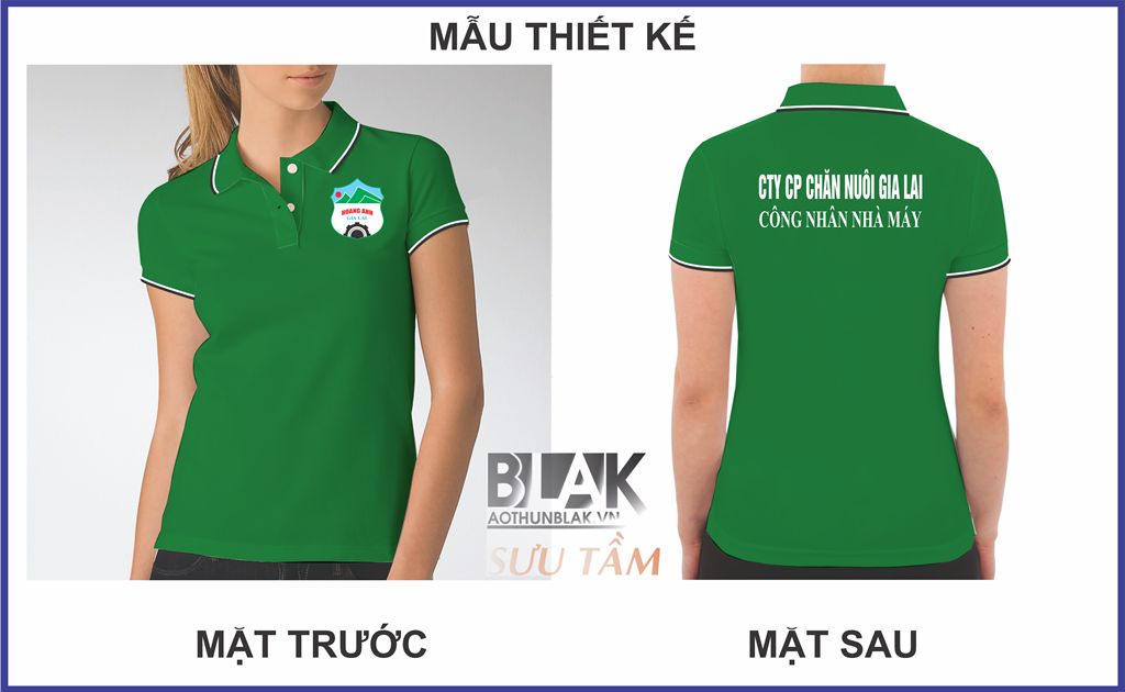 Mẫu thiết kế áo thun đồng phục Công ty cổ phần Chăn Nuôi Gia Lai