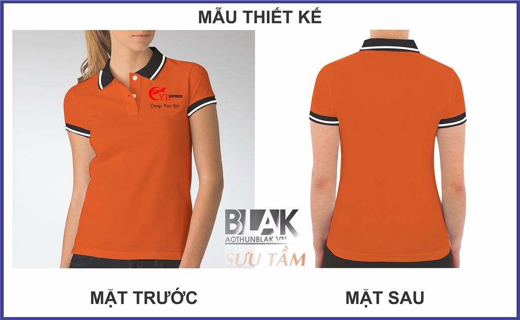 Mẫu thiết kế áo thun đồng phục công ty CYL Express & Logistics
