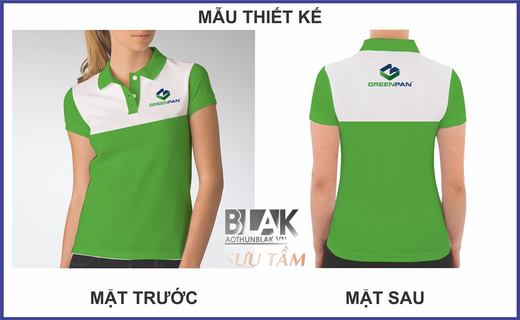 Mẫu thiết kế áo thun đồng phục nhân viên tại công ty GreenPan Việt Nam