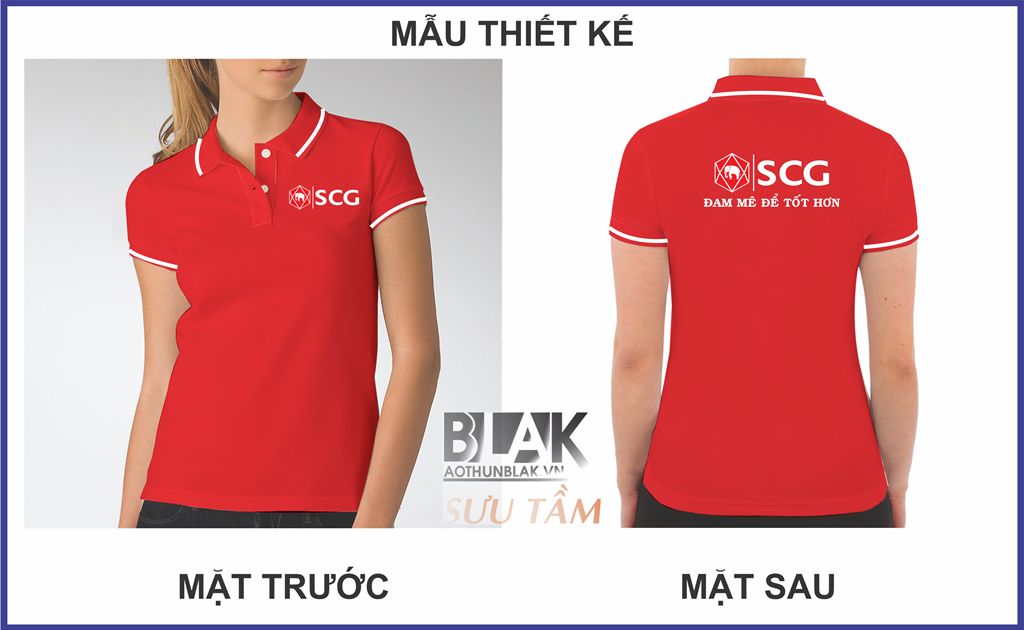 Mẫu thiết kế áo thun đồng phục công ty SCG - Vật liệu Xây dựng Việt Nam