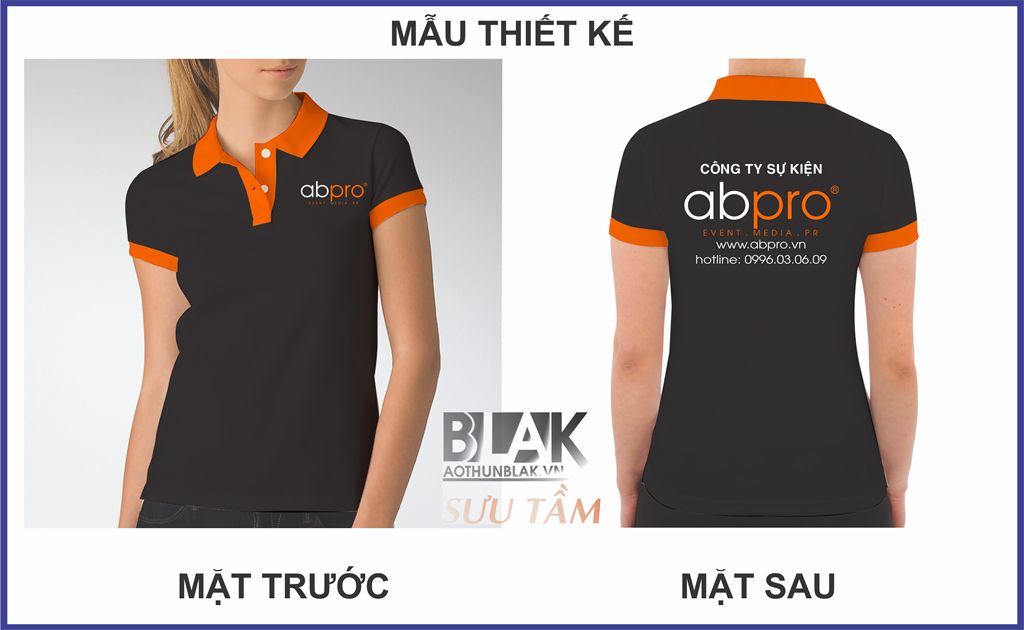 Mẫu thiết kế áo thun đồng phục công ty tổ chức sự kiện ABPRO