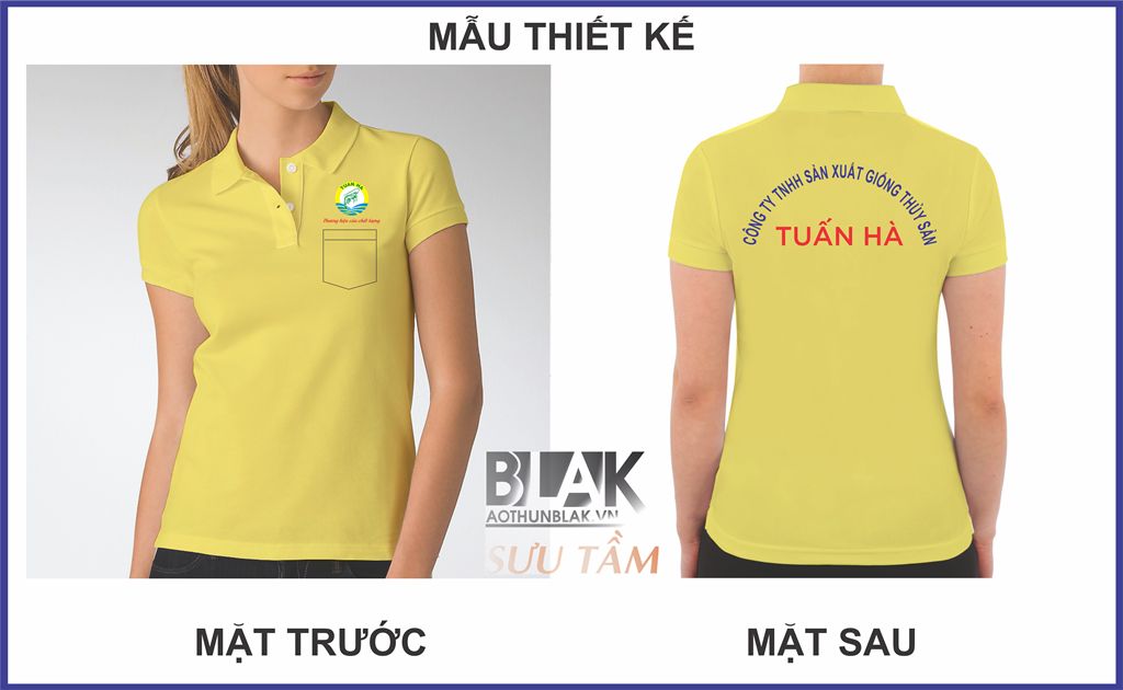 Mẫu thiết kế áo thun đồng phục công ty Tôm Giống Tuấn Hà