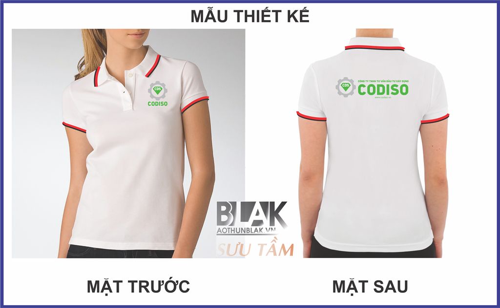 Mẫu thiết kế áo thun đồng phục công ty Tư Vấn Đầu Tư Xây Dựng Codiso