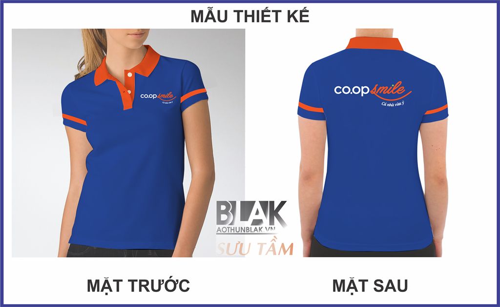Mẫu thiết kế áo thun đồng phục nhân viên tại Co.opSmile
