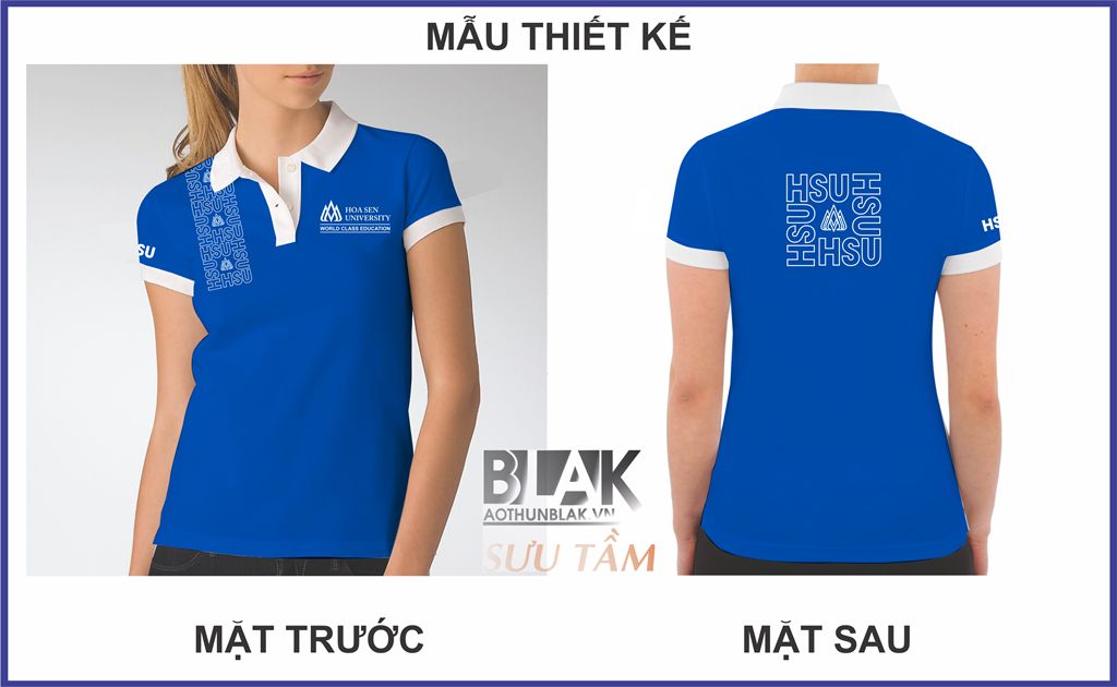 Mẫu thiết áo thun đồng phục Đại học Hoa Sen