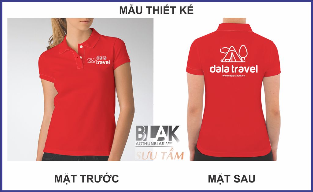 Mẫu thiết kế áo thun đồng phục công ty Dala Travel, Lâm Đồng