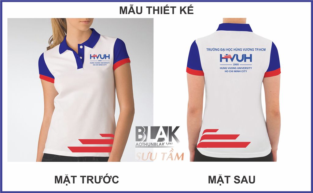 Mẫu thiết kế áo thun đồng phục Trường Đại Học Hùng Vương TP.HCM
