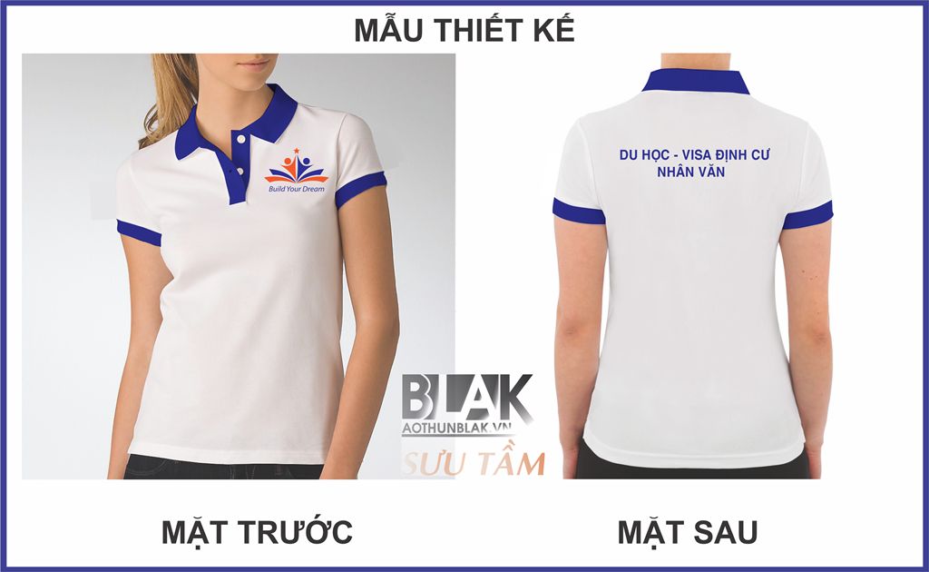Mẫu thiết kế áo thun đồng phục Du Học Nhân Văn