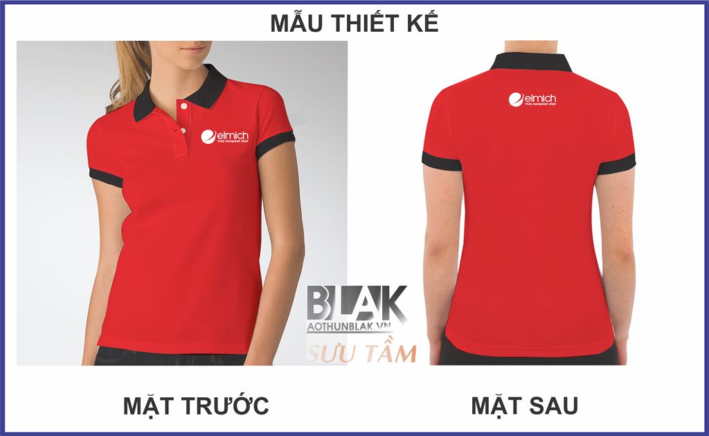 Mẫu thiết kế áo thun đồng phục công ty Elmich Việt Nam